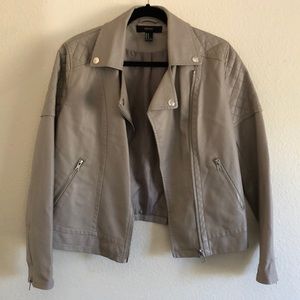 Faux leather jacket!